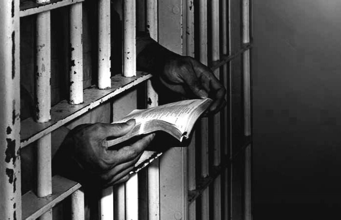 reading through the bars