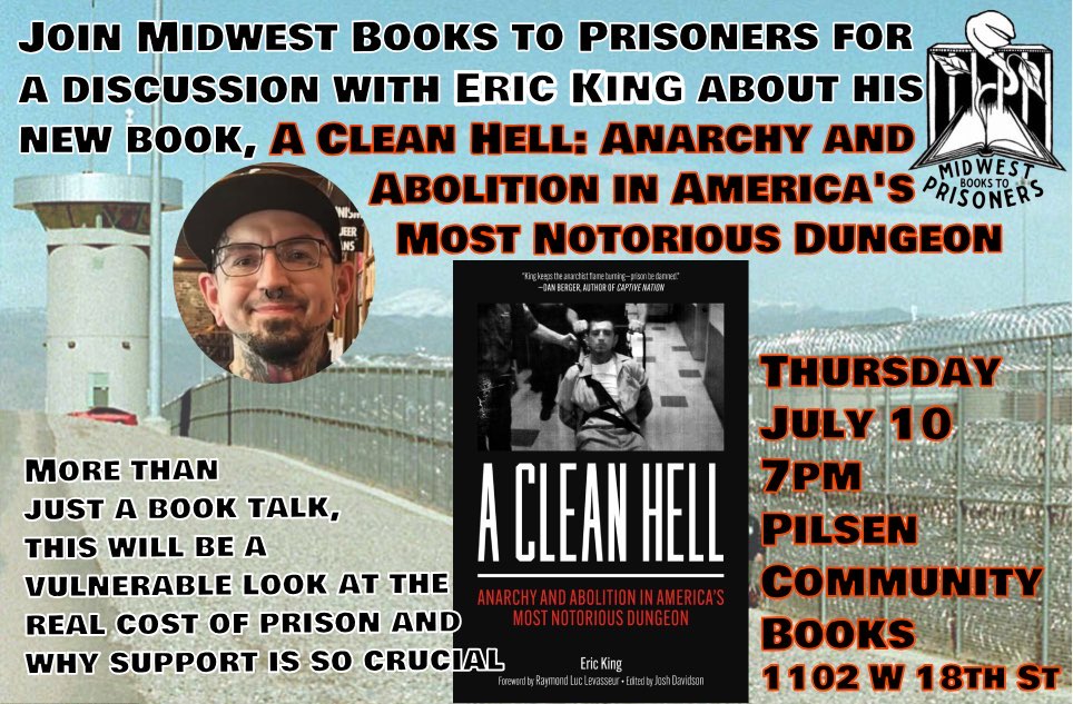 flyer for eric king talk at pilsen books