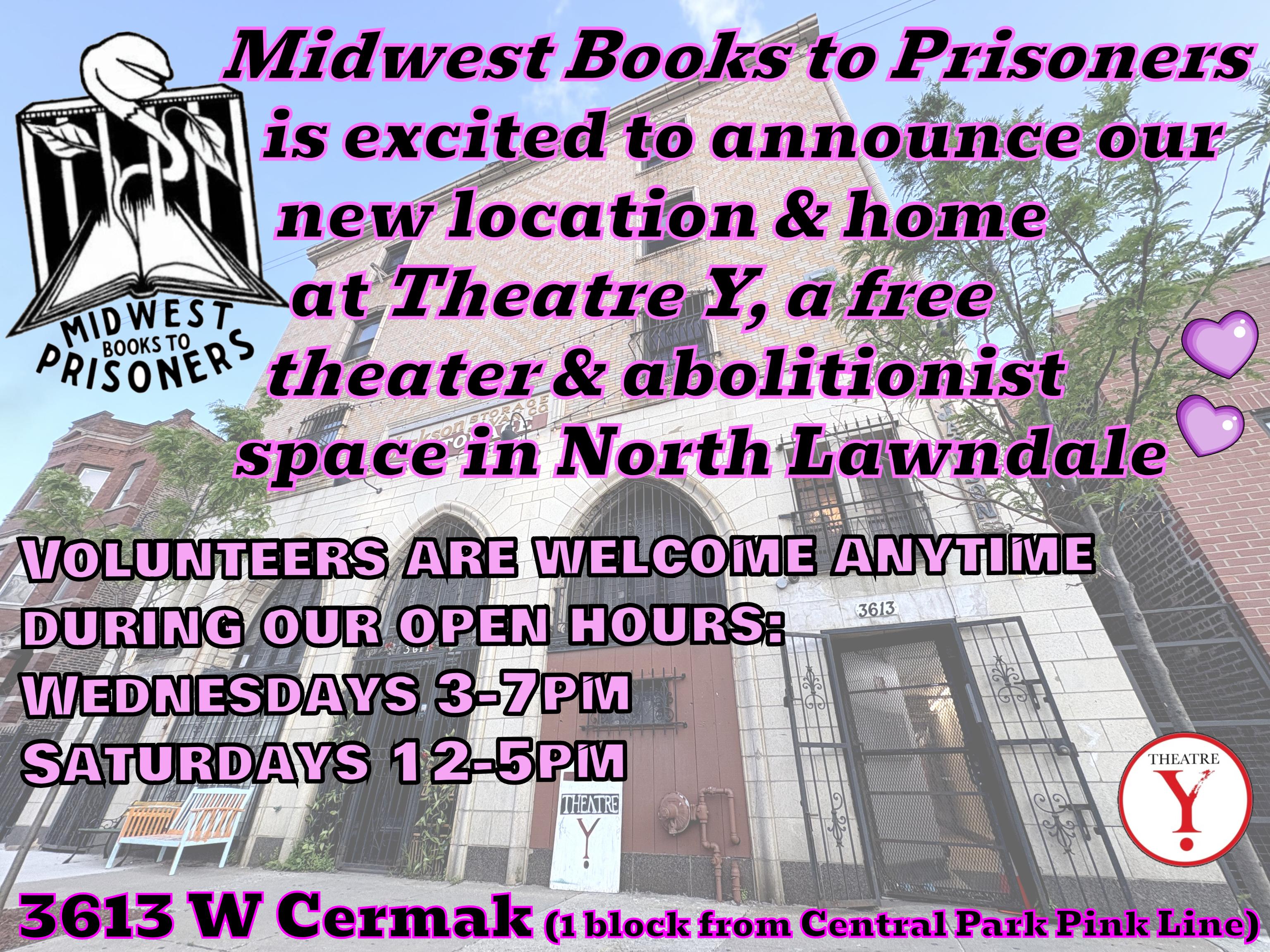 Flyer announcing our new home at Theatre Y